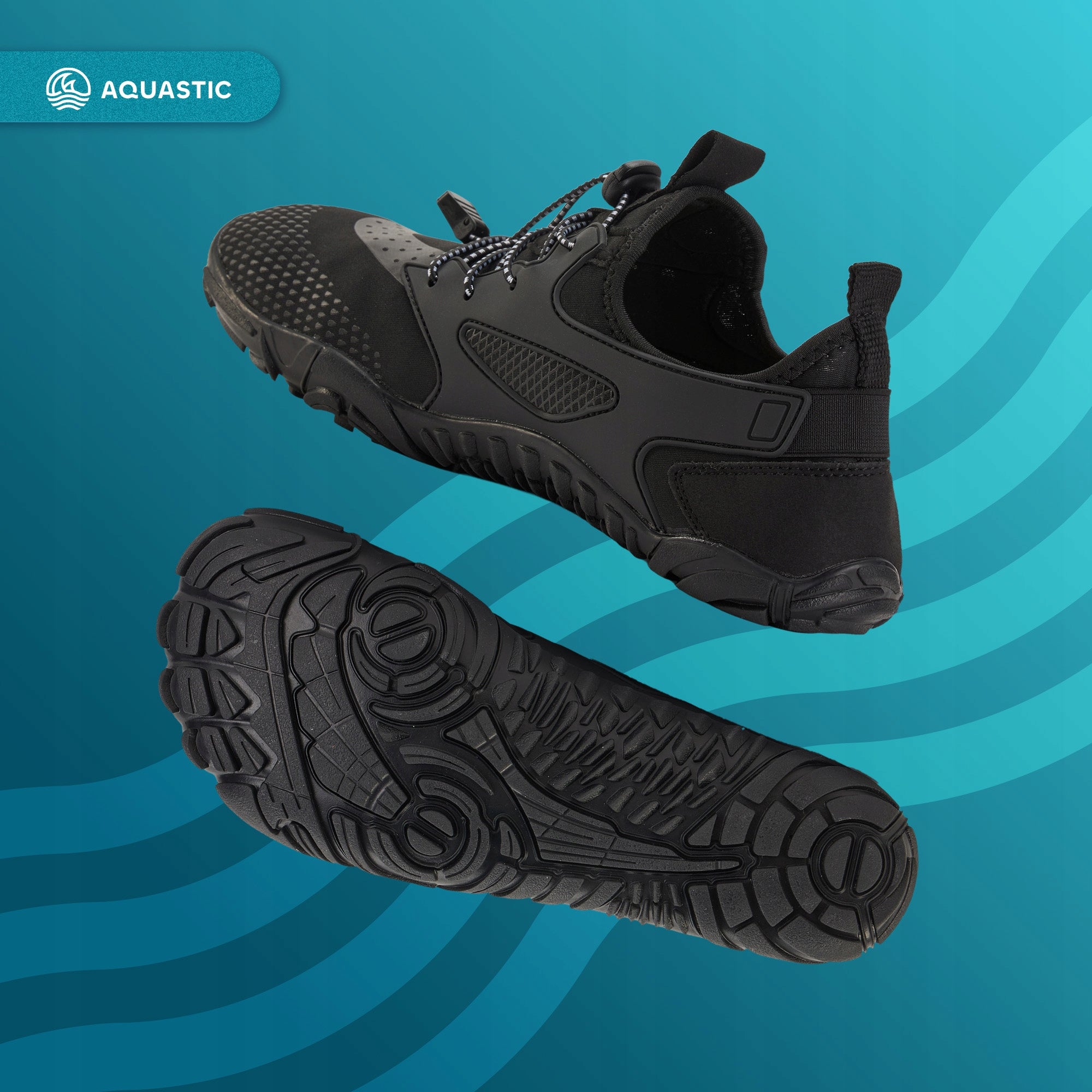 Lightweight water shoes AQUASTIC Saros BAREFOOT for BEACH ECHINACEA STONES 42 Model Saros