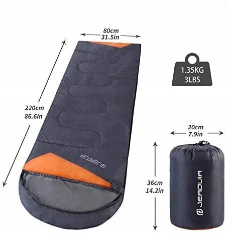 Lightweight waterproof sleeping bag 220 x 80 cm with compression bag Manufacturer code 687365