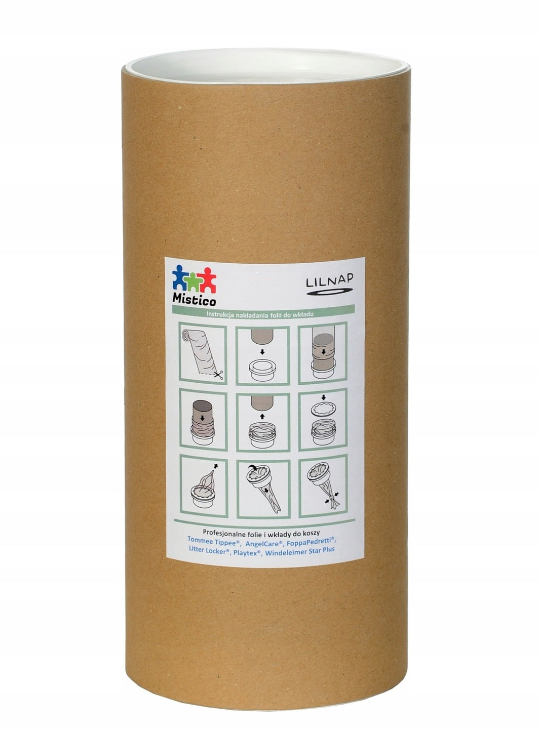 Lilnap Mounting tube for mounting foil in diaper insert