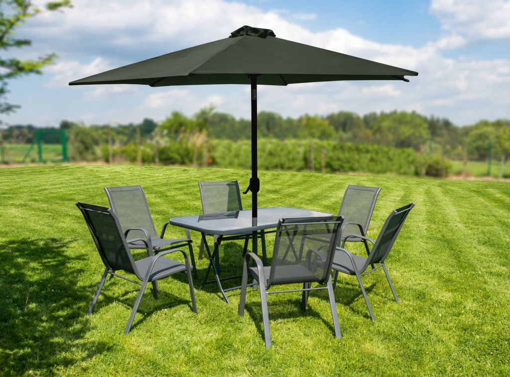 Linder Exclusiv Naklápěcí slunečník 250 cm Zelený Product height 225 cm
