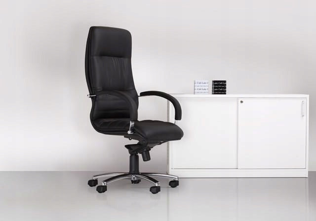 Linea LE06 Cabinet Chair Nowy Styl Swivel Full Grain Leather Multiblock Brand Nowy Styl