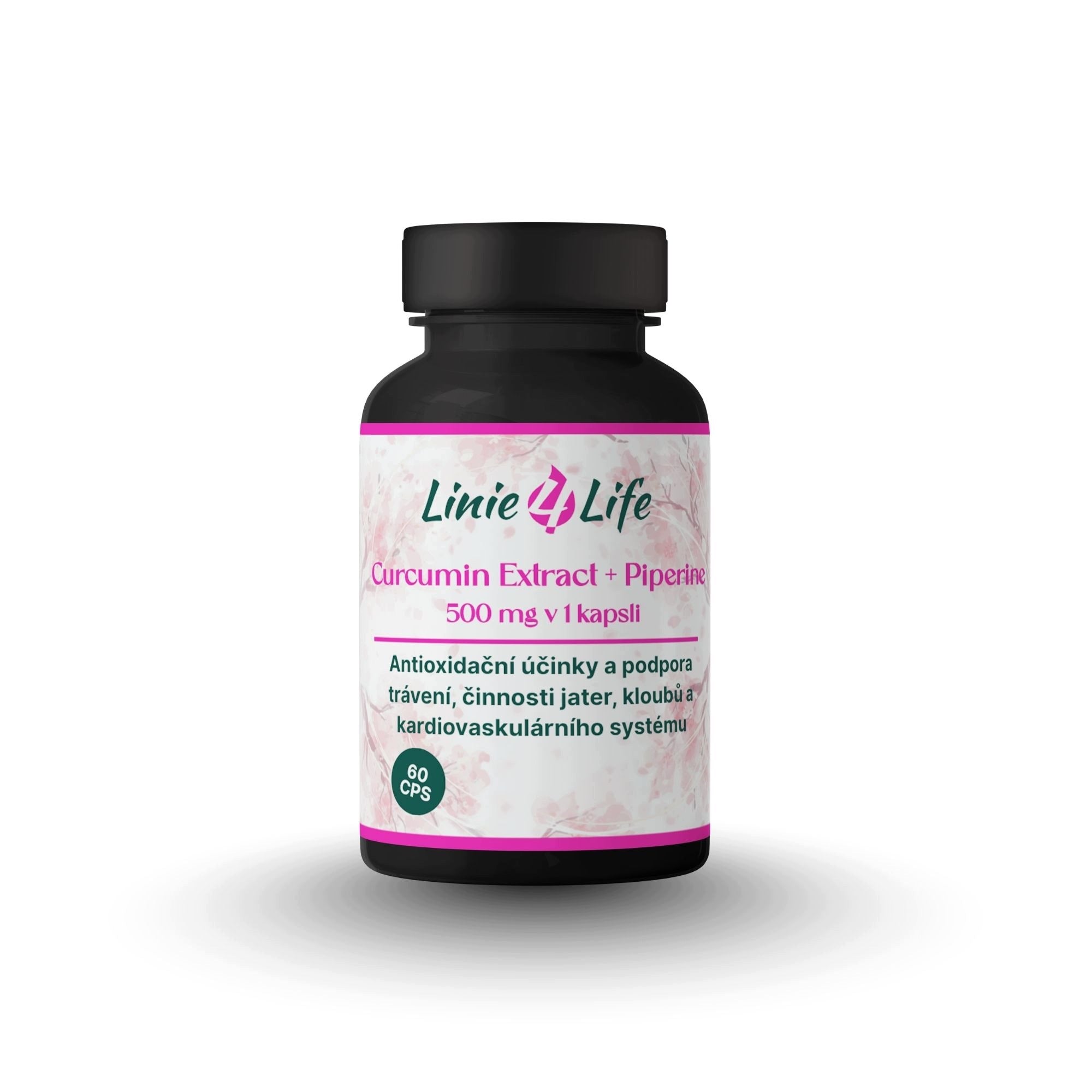Linie4life CURCUMIN EXTRACT + PIPERINE klouby játra trávení cholesterol Brand no brand