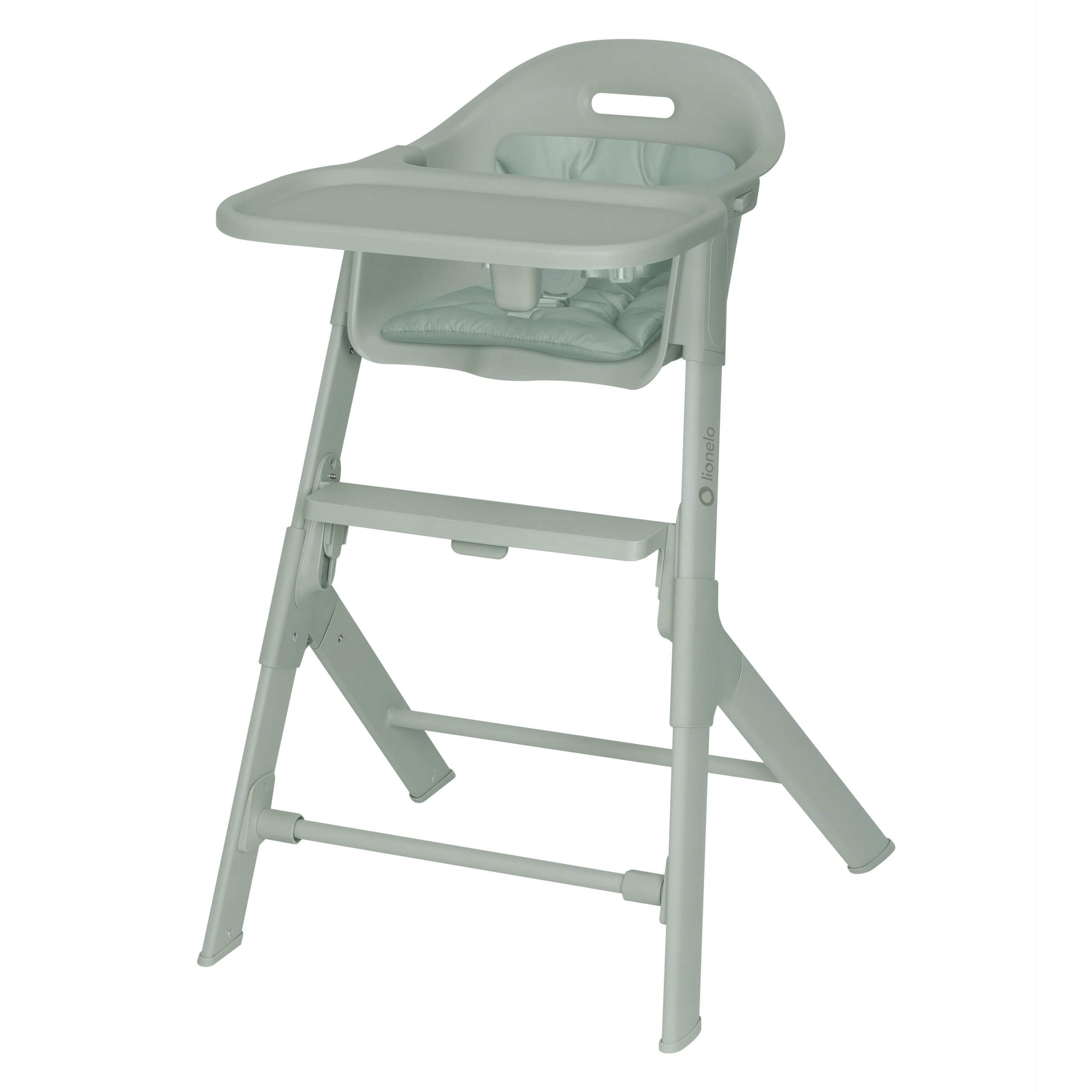 Lionelo BENY Folding Highchair Adjustable with GREEN SAGE Tray