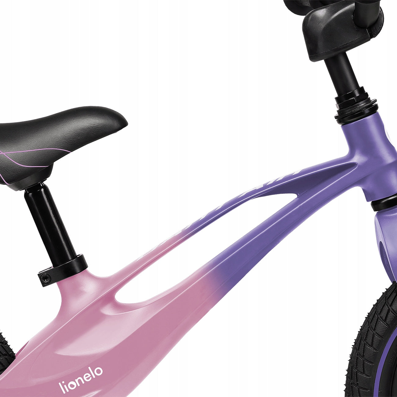 Lionelo Bart AIR BALANCE BIKE | PUMPED WHEELS | Pink Violet pink Color pink