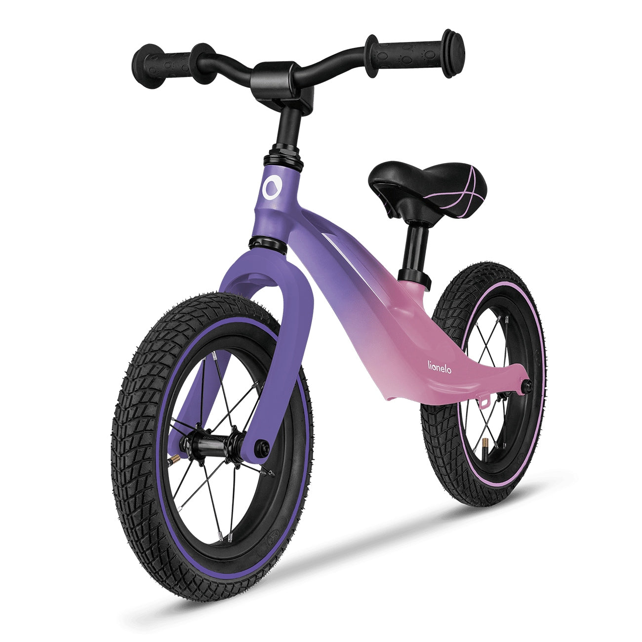 Lionelo Bart AIR BALANCE BIKE | PUMPED WHEELS | Pink Violet pink