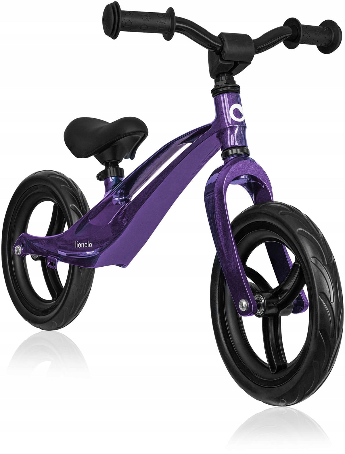 Lionelo Bart cross-country balance bike magnesium light adjustable for children Color purple pink