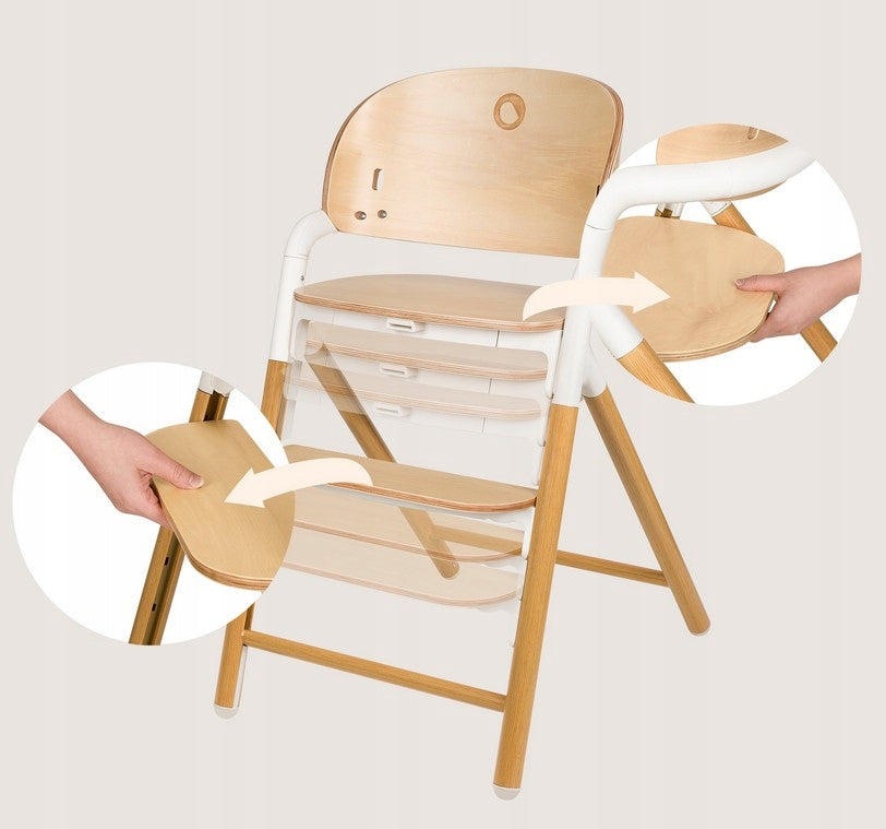 Lionelo Celia Multifunctional Grey Wood High Chair Brand Lionelo