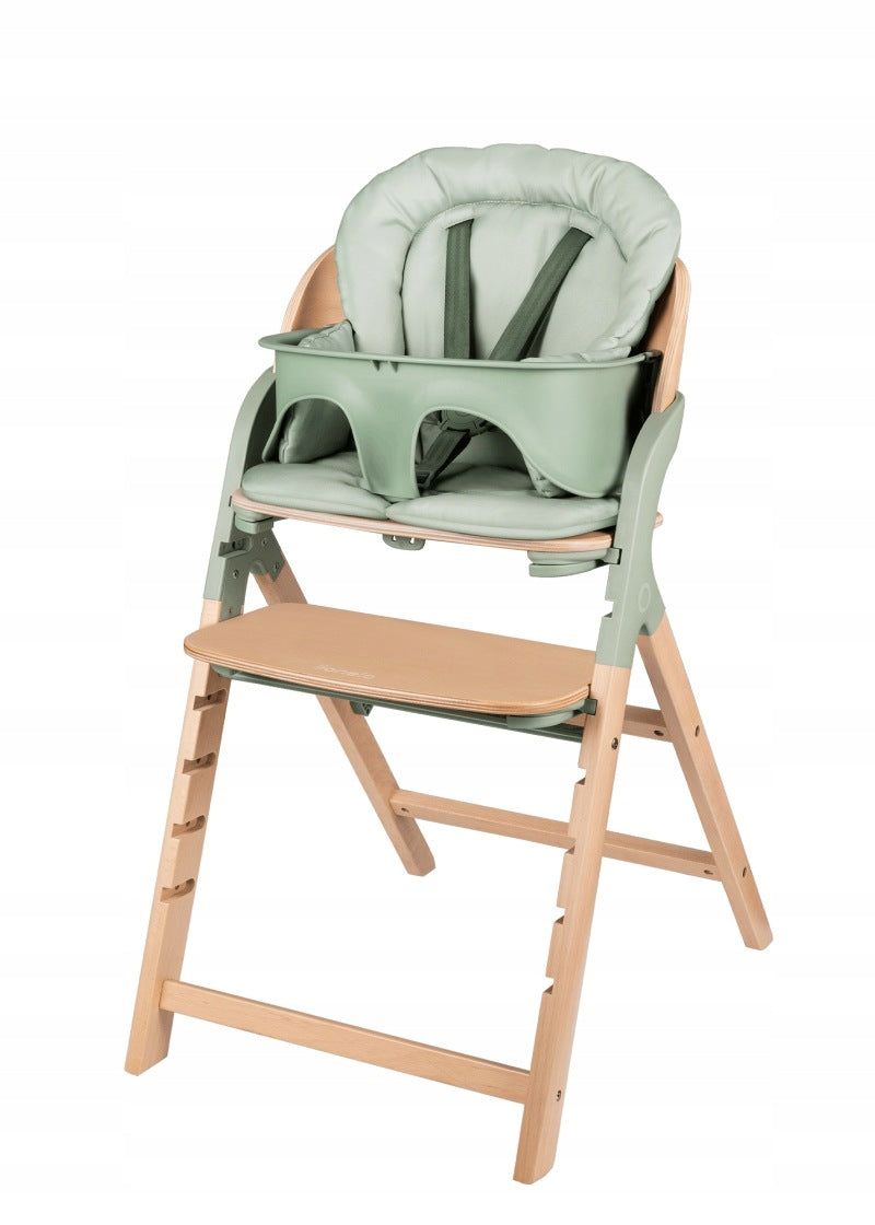 Lionelo Megan Wooden Feeding Chair 3in1 For Baby | Green Wood Packaging status original