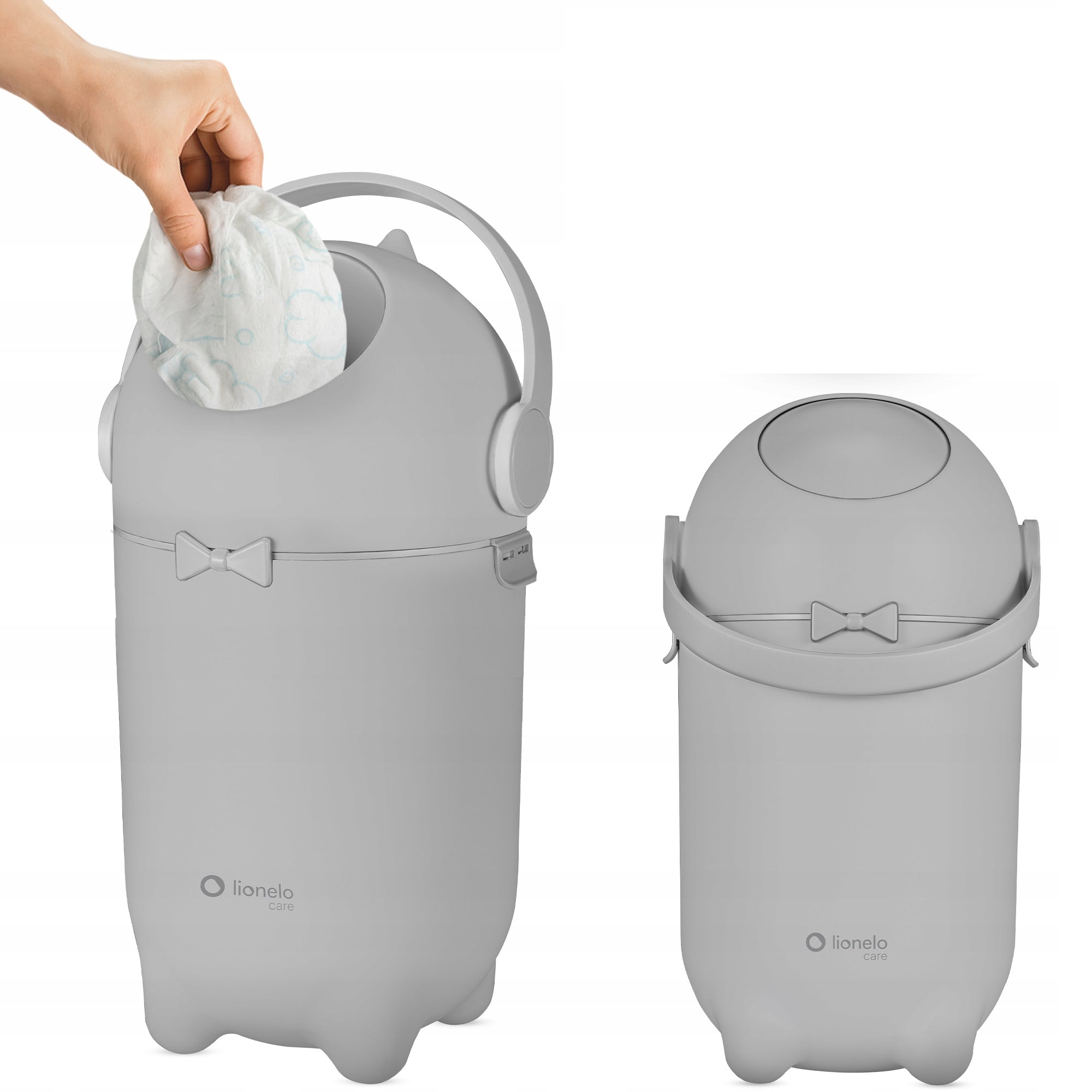 Lionelo Purebin Used Diaper Basket Grey BABY SHOWER