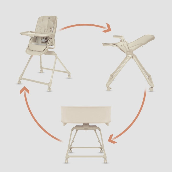 Lionelo Rocker Feeding Chair Cot Maddie Set Beige Brand Lionelo