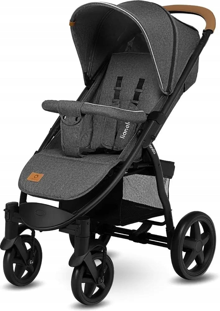 Lionelo Stroller Annet Plus Stone Caramel Large Wheels + Accessories Brand Lionelo
