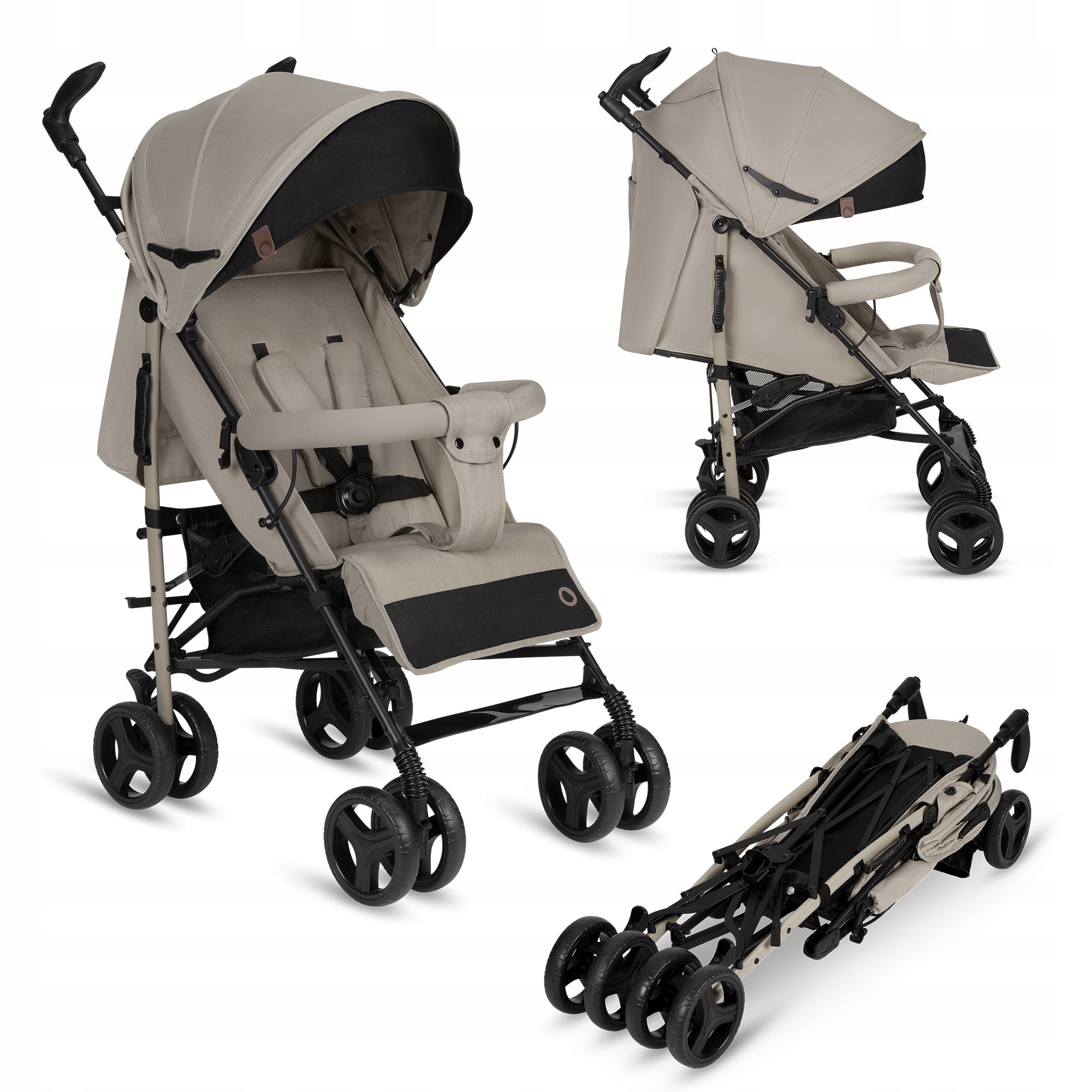 Lionelo Stroller Irma Black/Dark Grey Umbrella