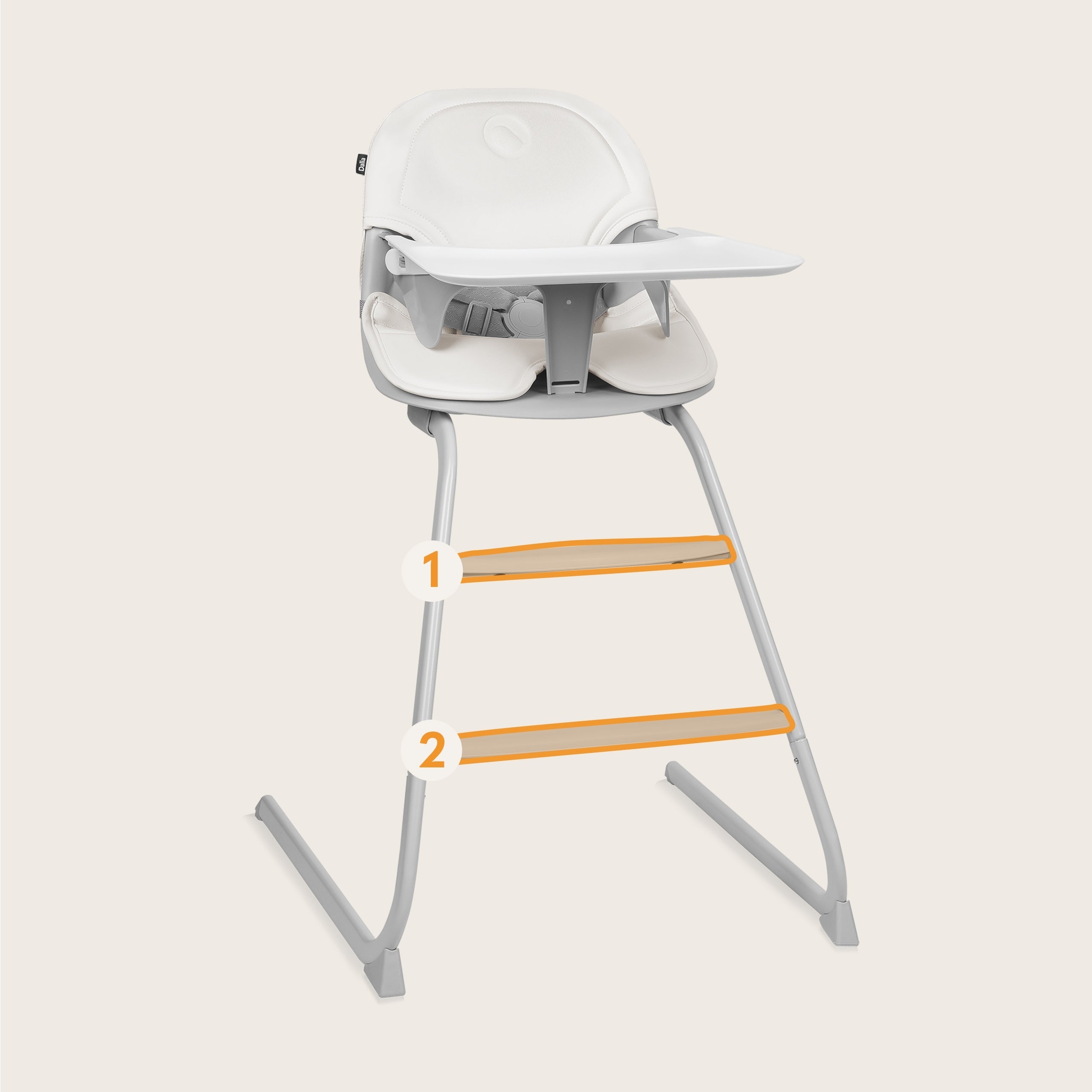 Lionelo high chair 2in1 Dalia Grey Stone 60kg to 60kg Brand Lionelo