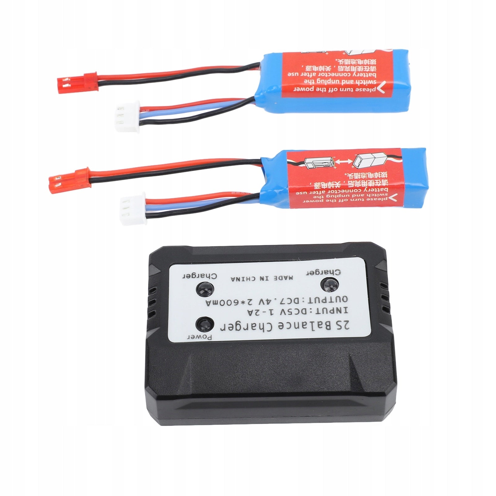 Lipo 7,4V 400mAh Battery with 2S Advertiser for Balance with Adow