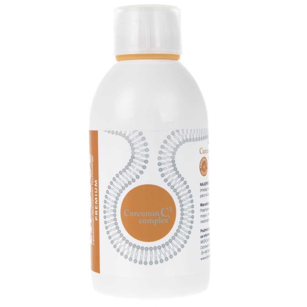 Liposol Curcumin 3 Plus 250 ml | Curcumin liposomal high absorption Manufacturer code kurkuma kurkumina curcumin odporność
