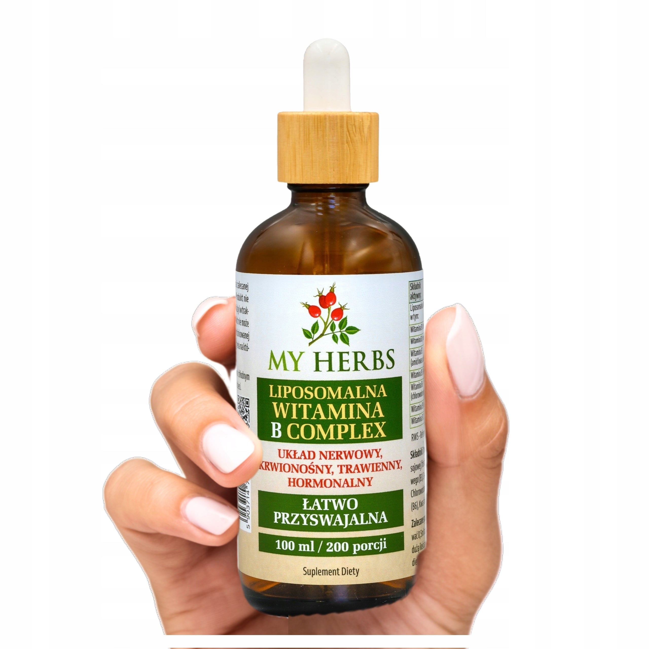 Liposomal vit b complex b1 b2 b3 b5 b6 b9 b12 excellent absorption 100ml