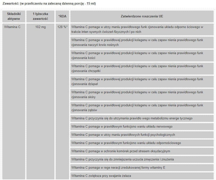 Liquid Zinc Zn + Vitamin C 300 ml Brand Natural Pharm
