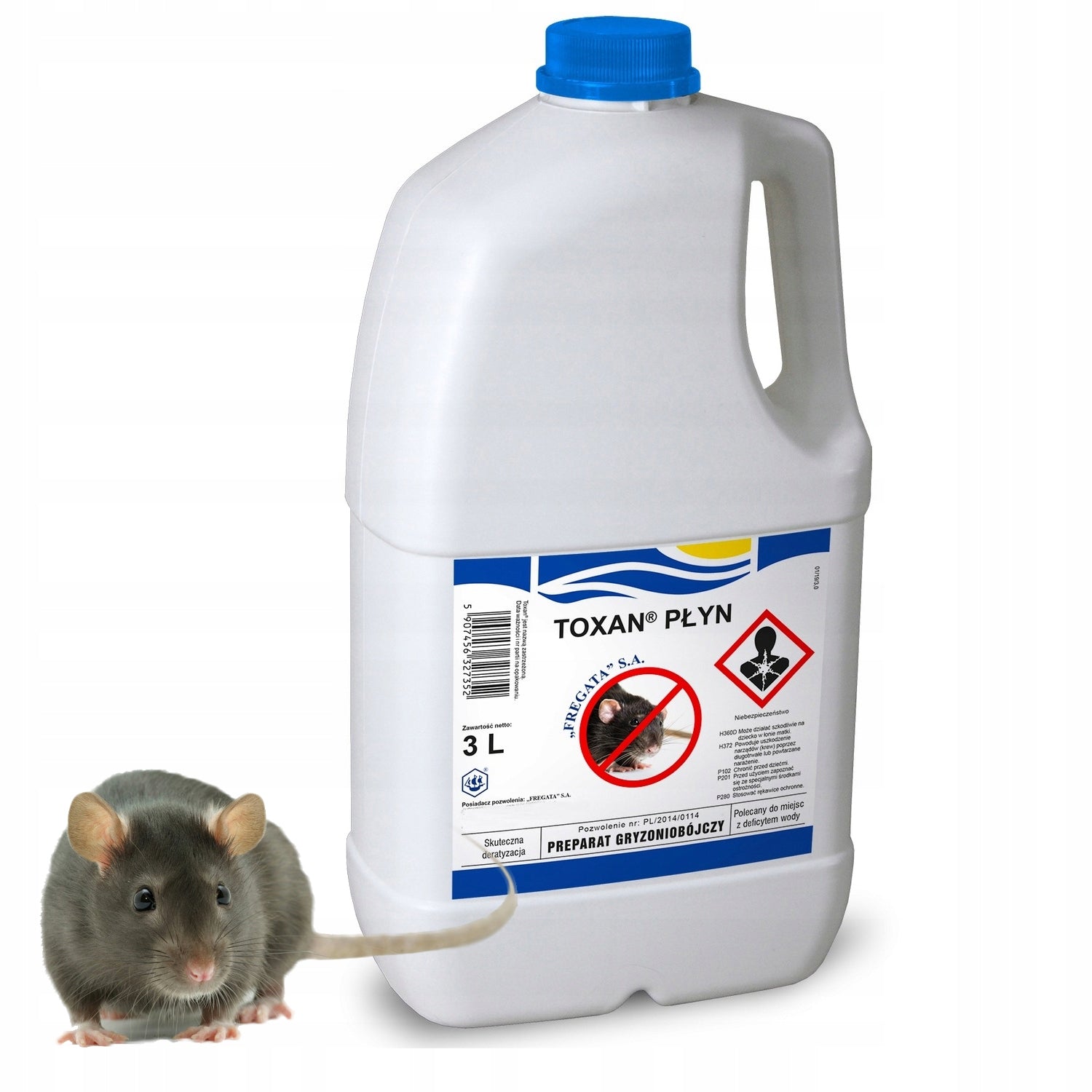 Liquid against mice Fregata 3L TOXAN