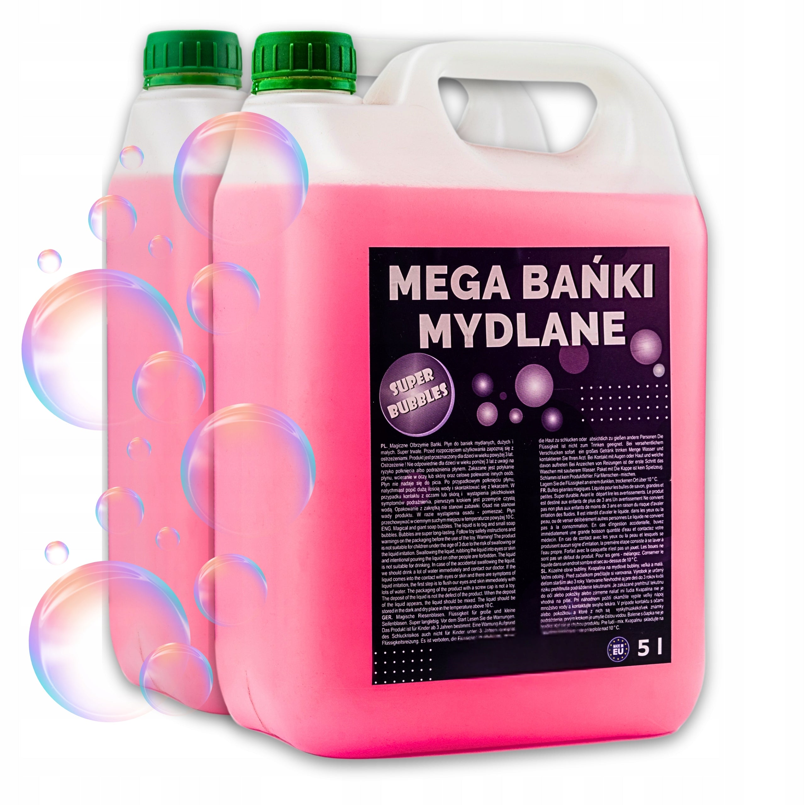 Liquid for Soap Bubbles Large and Small 10 liters MEGA FUN