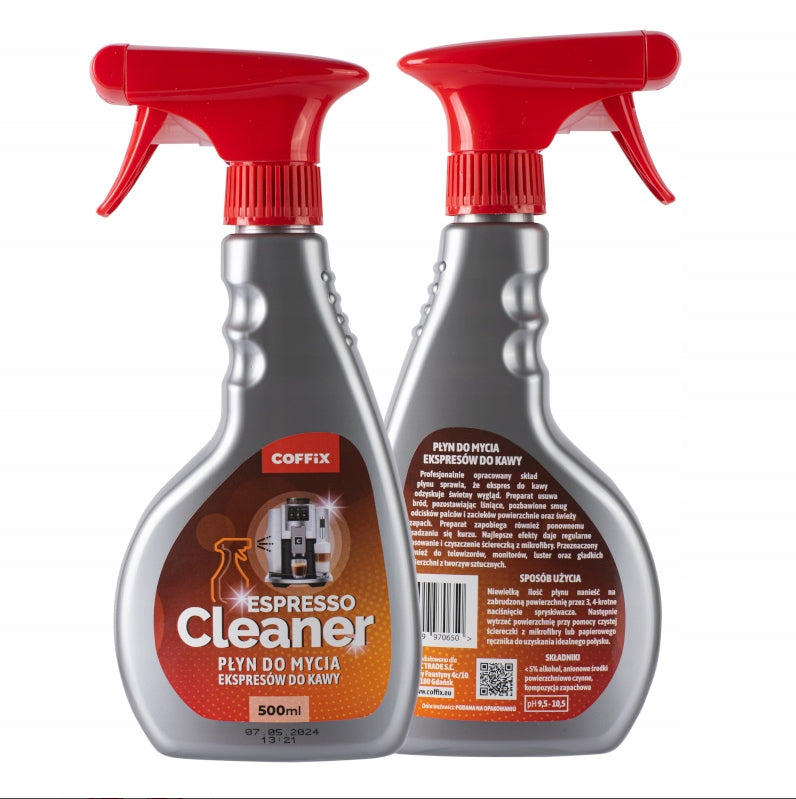 Liquid for cleaning the machine COFFIX 500ml Jura of plastic monitors without streaks Packaging status original
