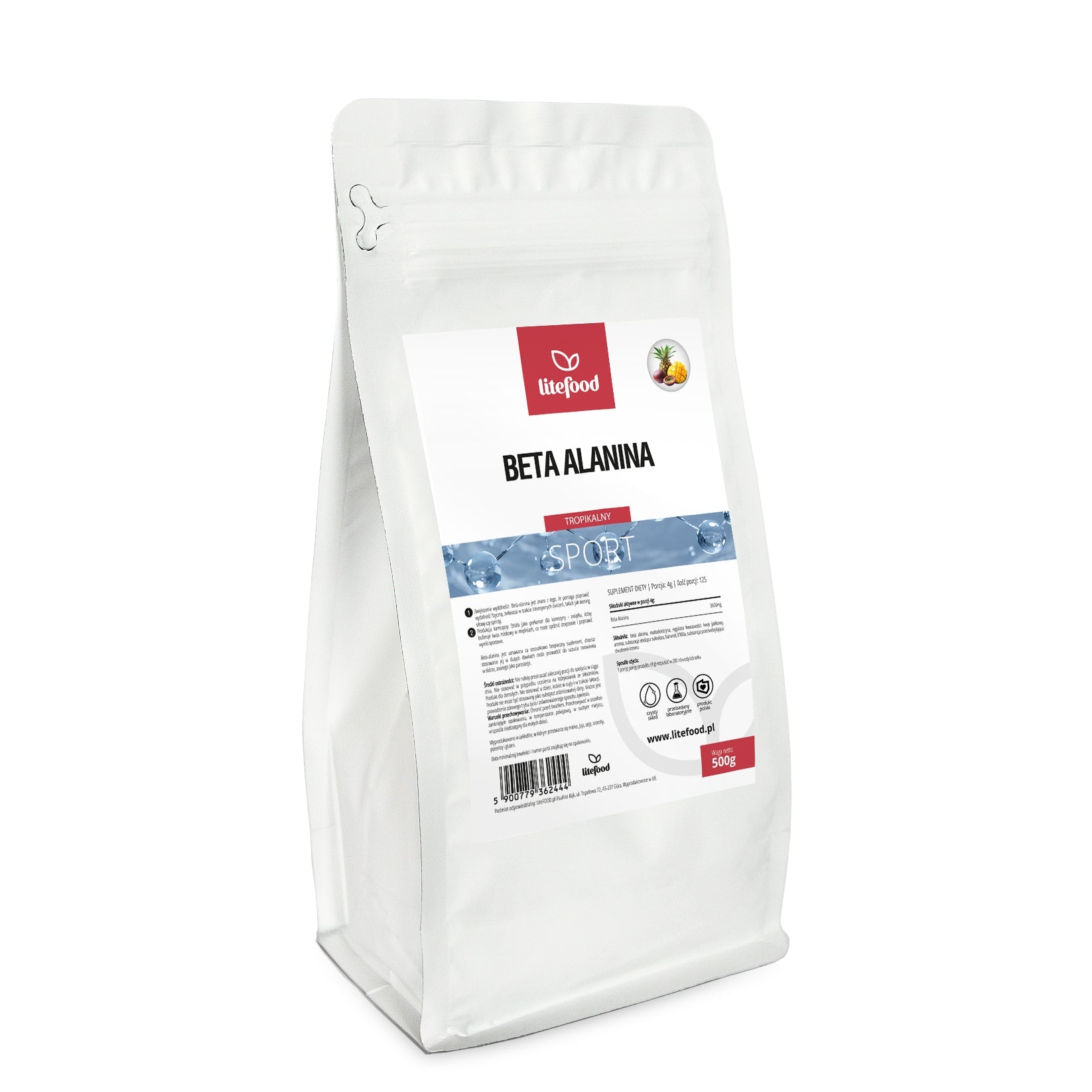 LiteFOOD - Beta Alanine - Tropical - 500 g - Powder