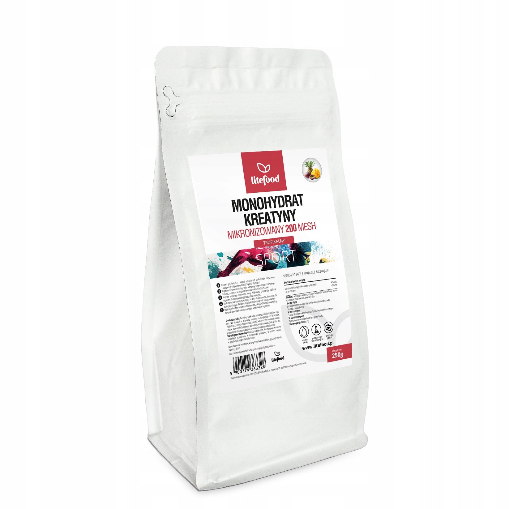 LiteFOOD - Creatine Monohydrate - Tropical - 250 g - Powder