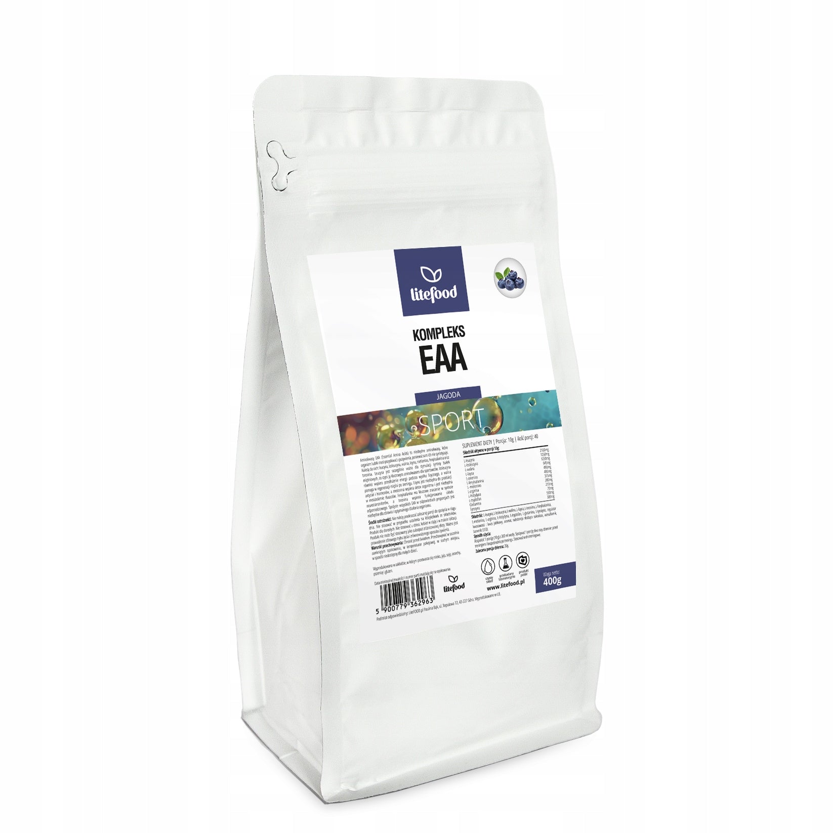 LiteFOOD - EAA Complex - Amino acids - 400g - Blueberry