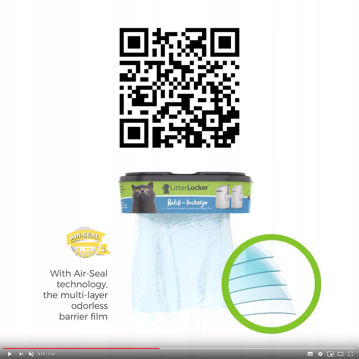 LitterLocker Refill - Refills for container: 6 PCS. Manufacturer code LTR-WKLAD-6P