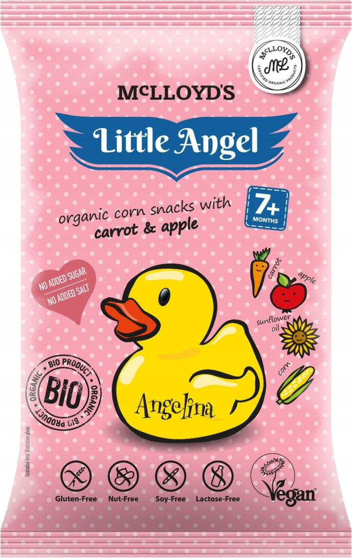 Little Angel CORN CRISPS ANGELINA Carrot Apple BIO GLUTEN FREE