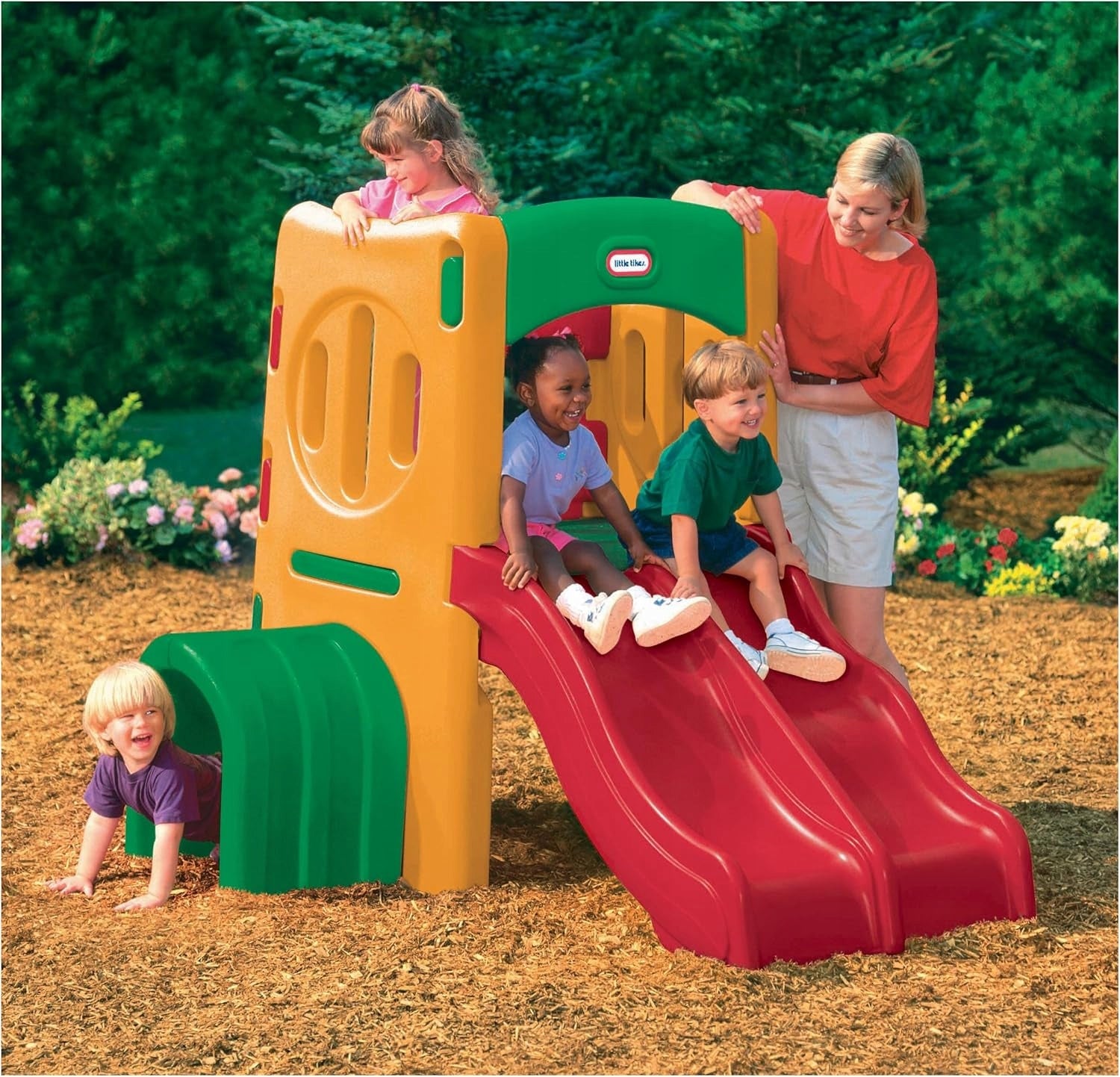 Little Tikes Monkey Grove Square Toys with Double Slide Colorful 426110060 Dominant material synthetic material