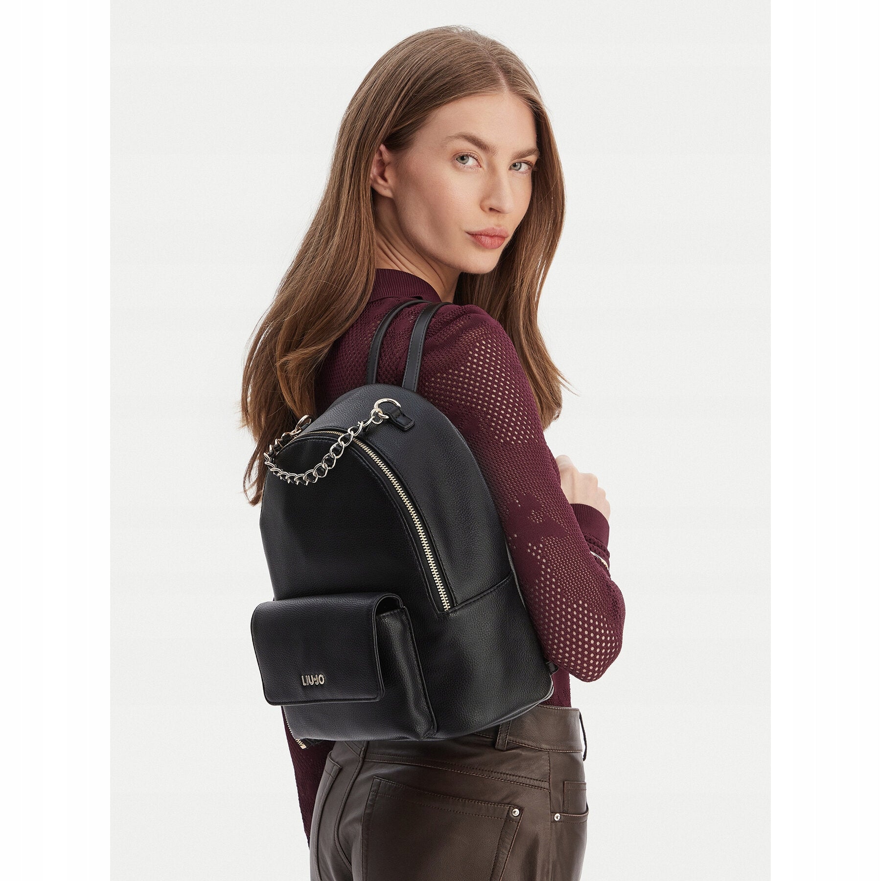 Liu Jo Women's Backpack Black AA6324 E1012 Brand Liu Jo