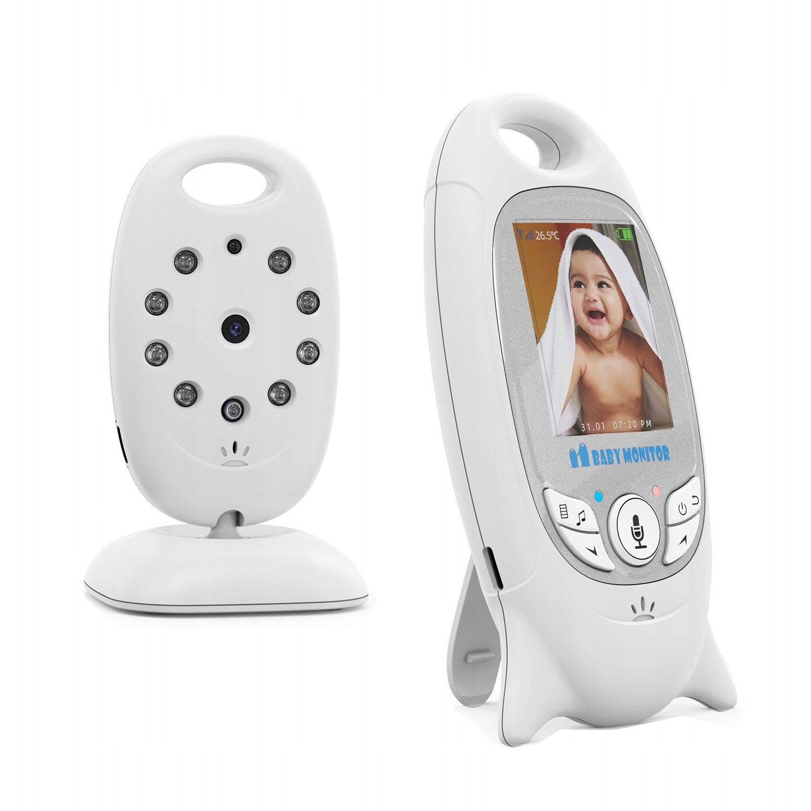 Live Nanny Camera Electronic with LCD Screen Night Mode Microphone