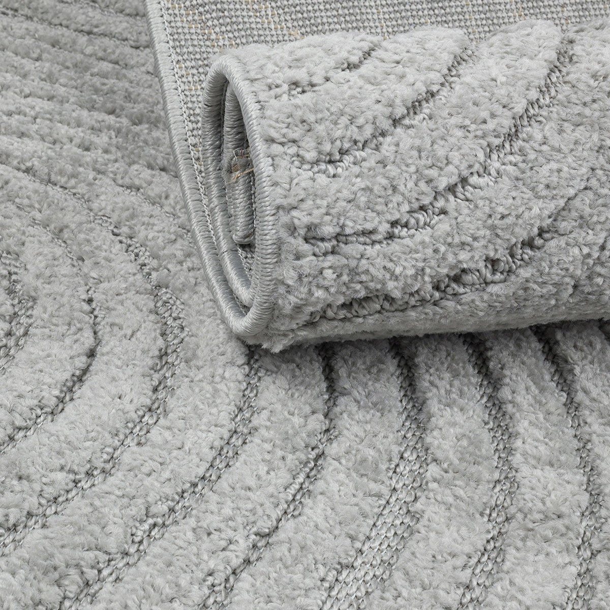 Living Room Rug 160x230cm Large Soft Modern Grey Structural 3D Pattern Manufacturer code 508712