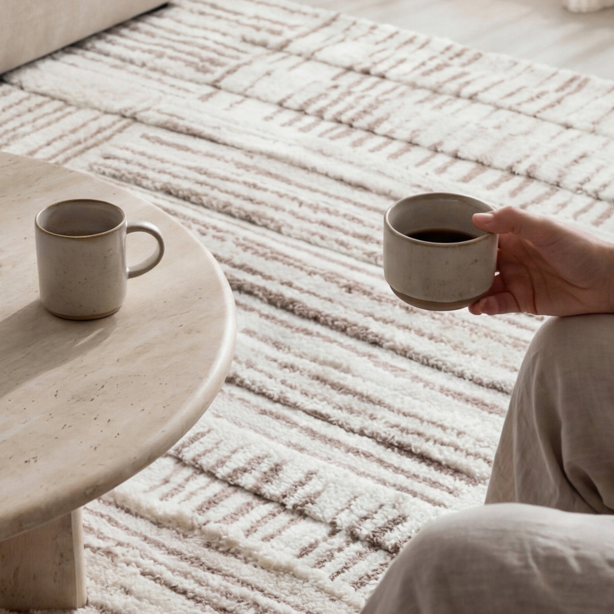 Living Room Rug 2x3m Modern Warm Shaggy 200x300 Soft Fluffy Thick Packaging status original