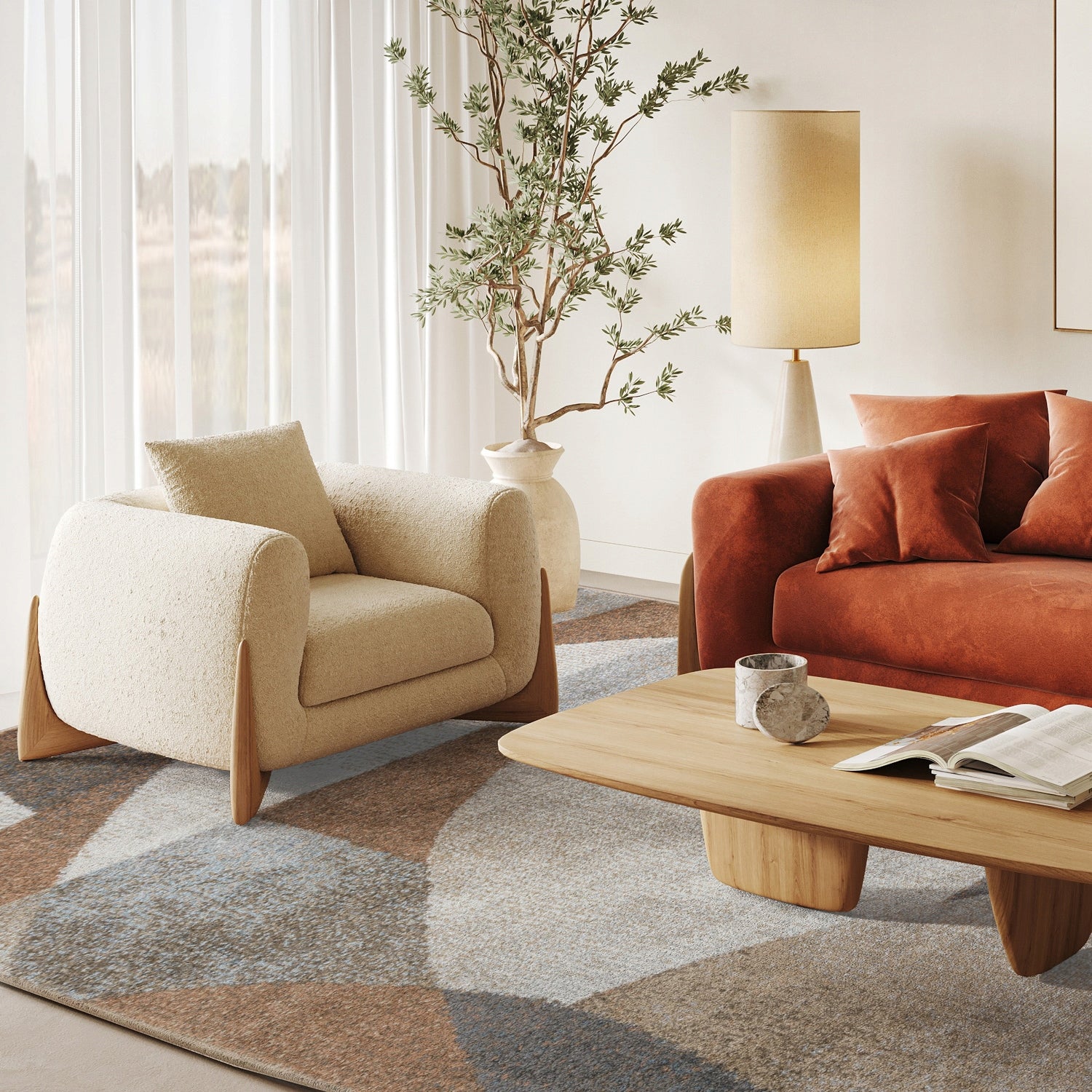 Living Room Rug Modern Thick 200x300cm Decent Meat 2x3m Length 300 cm