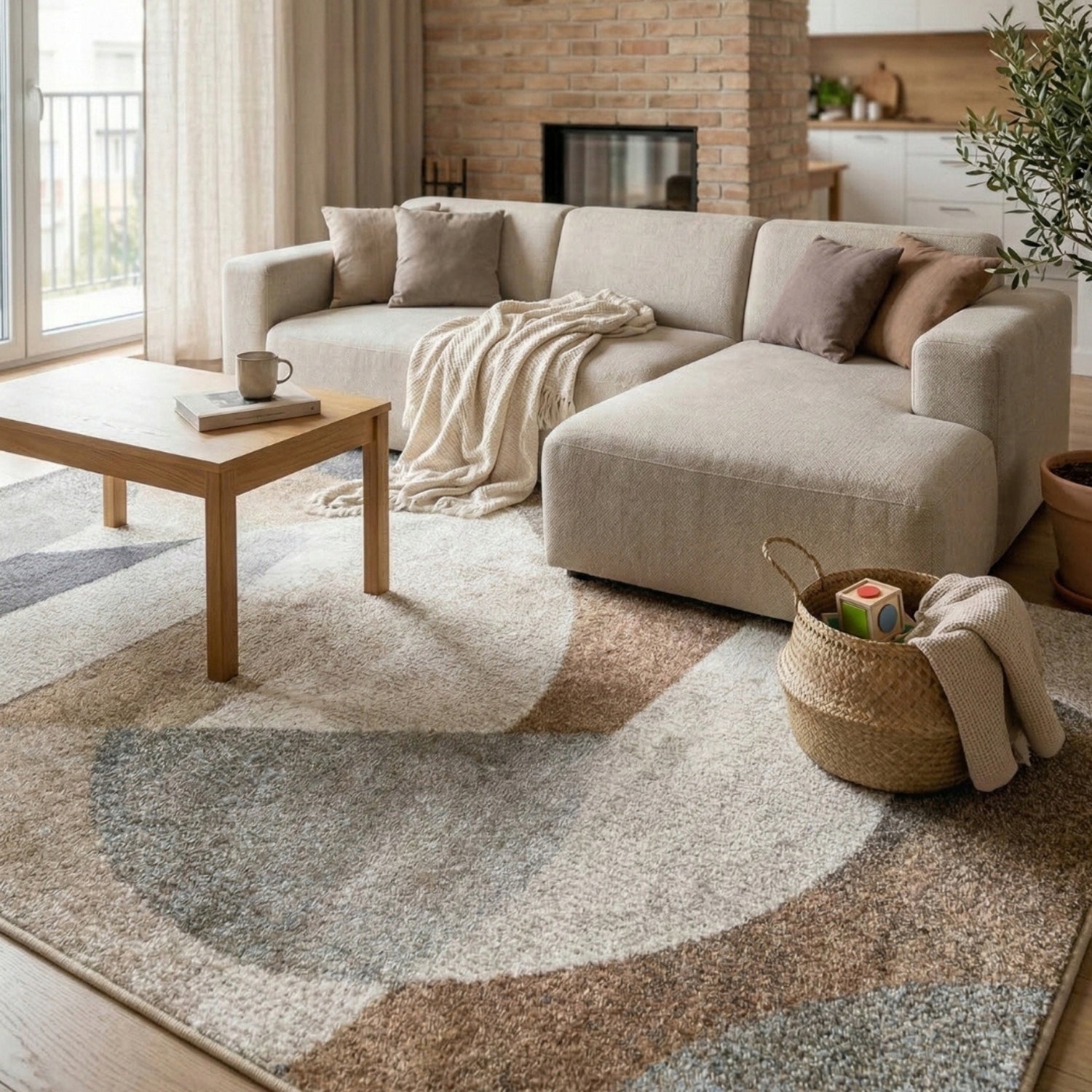 Living Room Rug Modern Thick 200x300cm Decent Meat 2x3m Packaging status original