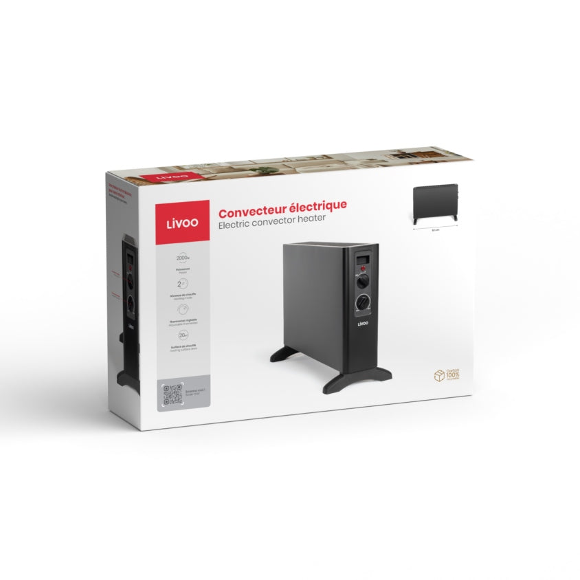 Livoo DOM501 Electric Convector, 2000W, Thermostat Brand no brand