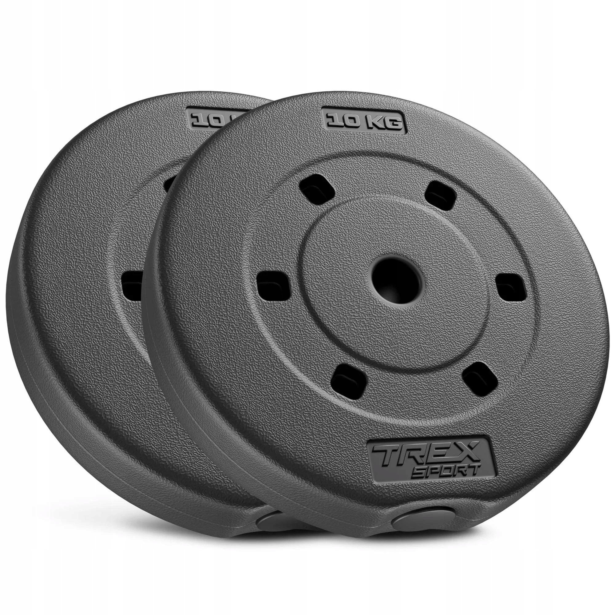 Load set 2x10kg bituminous load plate disc 20kg Trex Sport