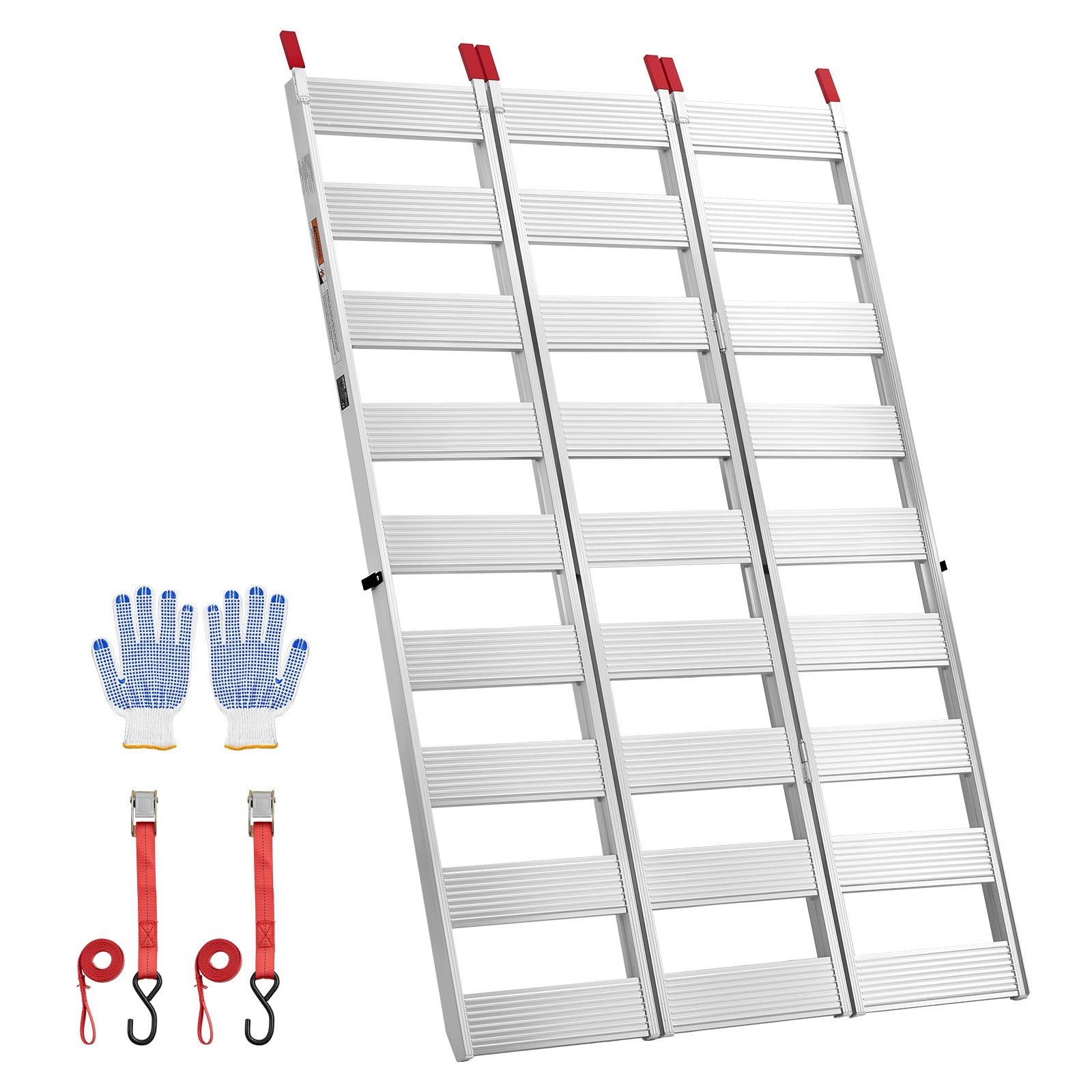 Loading Ramps Aluminum 194,5x126CM Load Capacity 680KG Non-Slip Brand SucceBuy