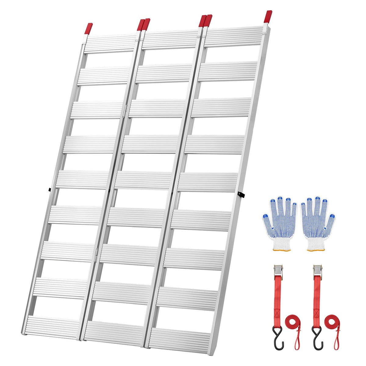 Loading Ramps Aluminum 194,5x126CM Load Capacity 680KG Non-Slip
