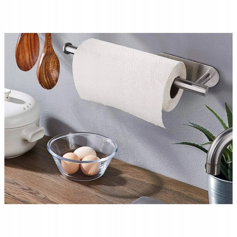 Loft Style Paper Towel Holder Metal Self Adhesive Silver Manufacturer code BS-27557