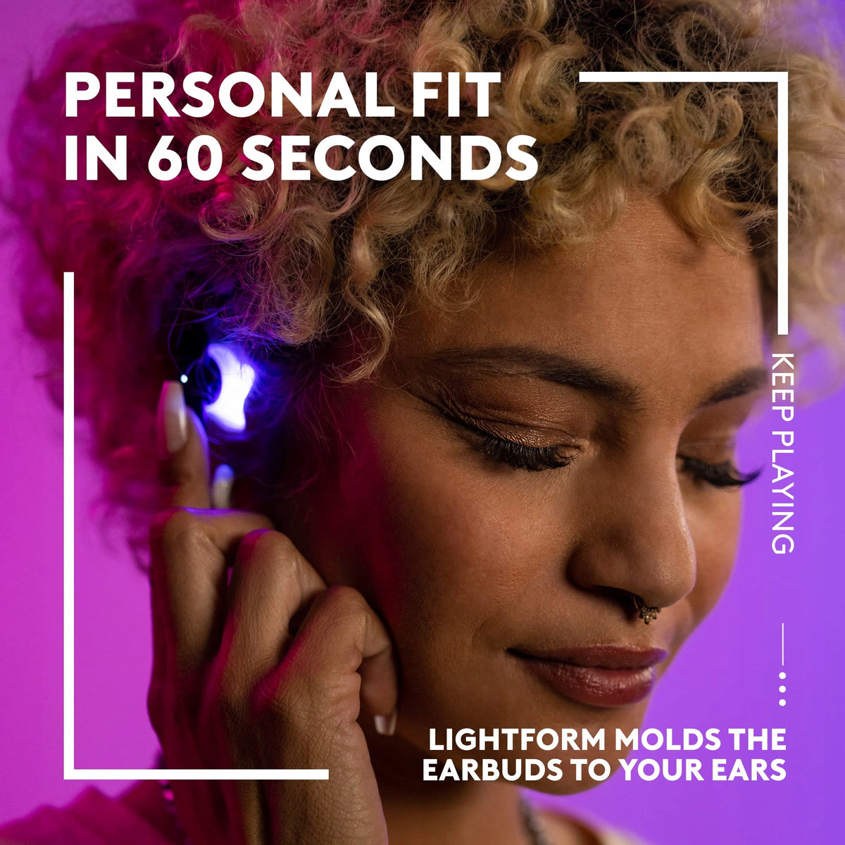 Logitech G FITS True Wireless Gaming Earbuds, Custom Molded Fit, LIGHTSPEE Model G FITS Czarny