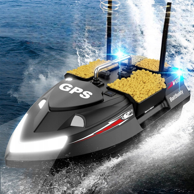 Lokeevan V802 Pro Bait boat GPS 4 tanks 160 points 500m black +HandBag Model Lokeevan-V802PRO-BLACK-BAG-12000