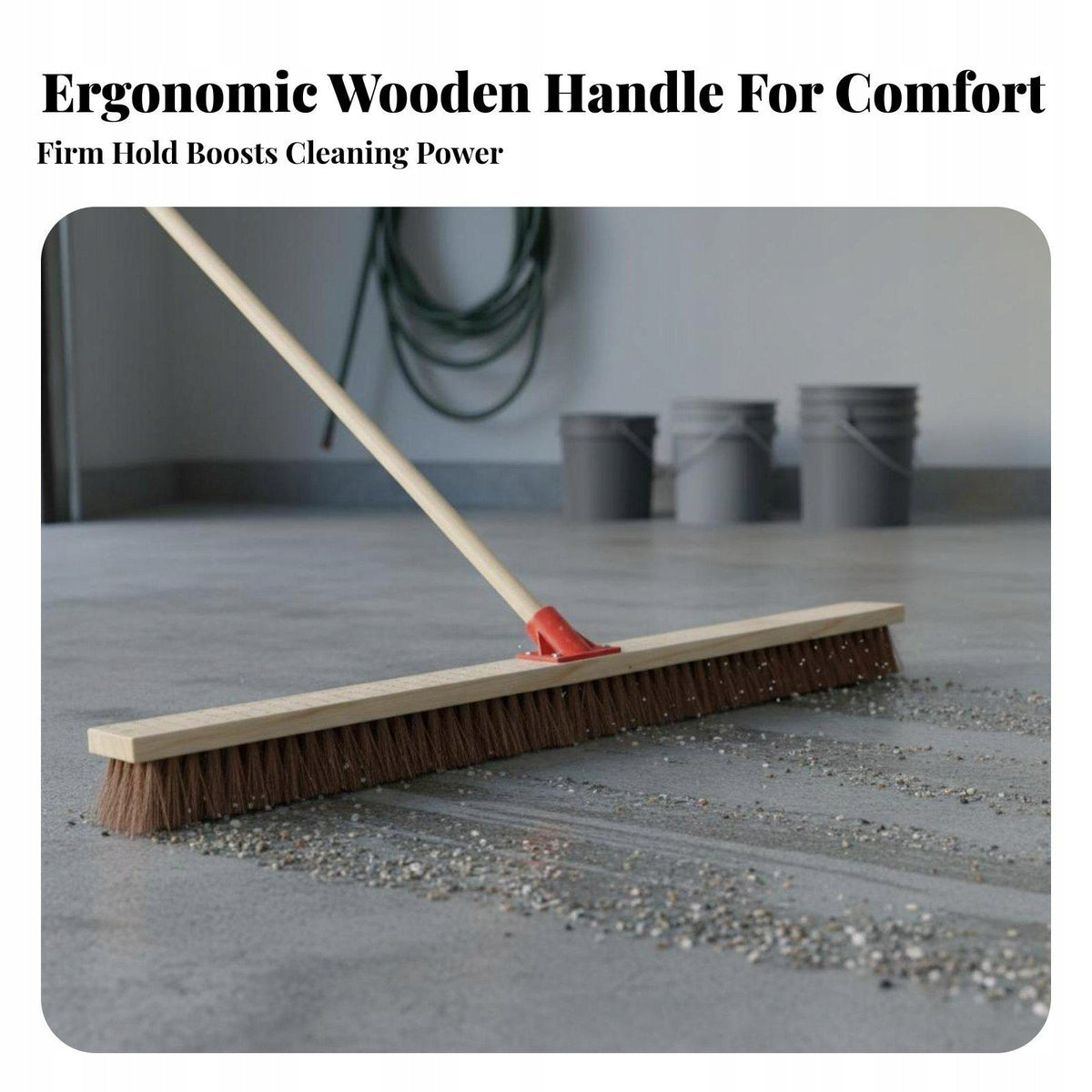 Long Scrub Brush Multipurpose Long Deck Brush Multi 30CM with Handle Brand no brand