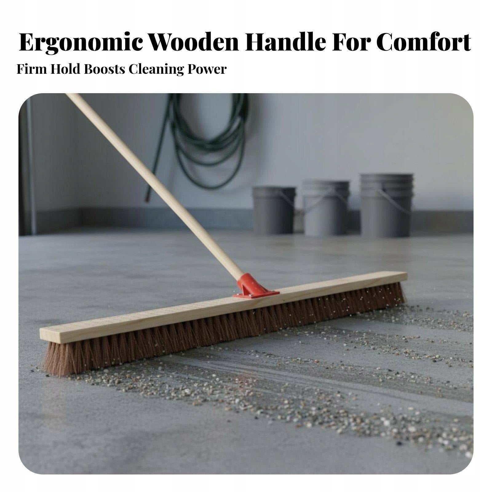 Long Scrub Brush Multipurpose Long Deck Brush Multi 50CM with Handle Brand no brand