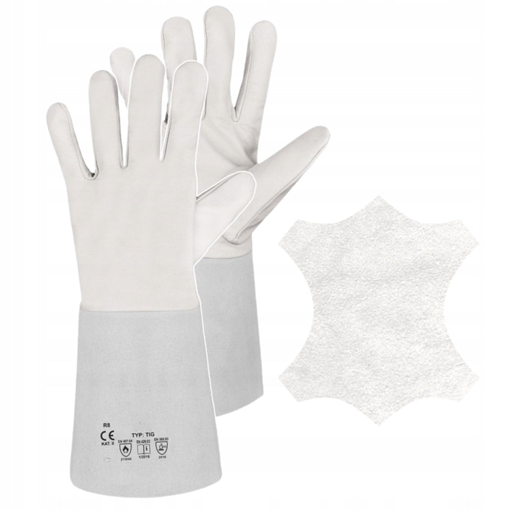 Long Welding Work Gloves Leather GOAT LEATHER TIG CUFF 6 Pairs Brand Specto