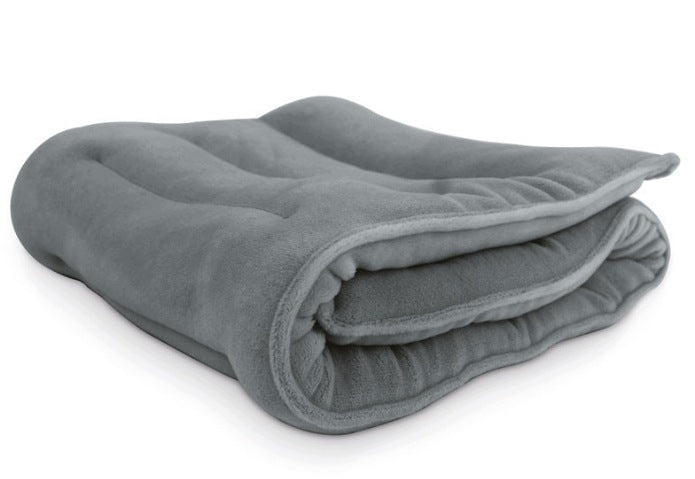 Long, heated lumbar-neck pillow filled with flaxseed Medical device no