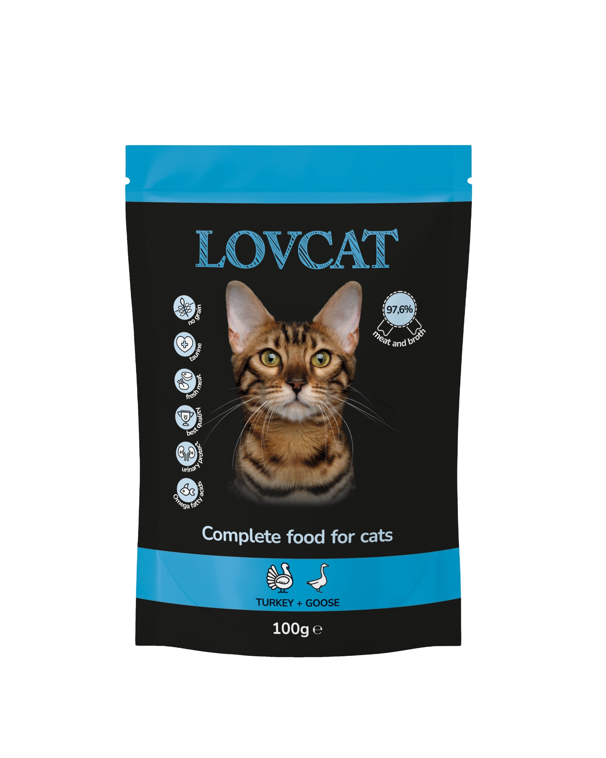 Lovcat Best Turkey & Goose sachet 100g Packaging status original
