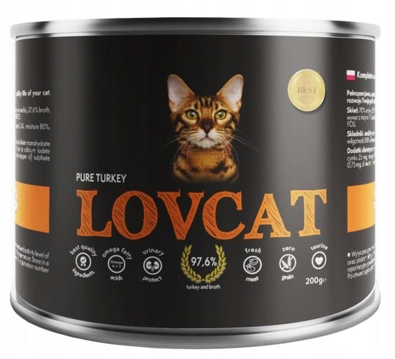 Lovcat Pure Turkey can 200g