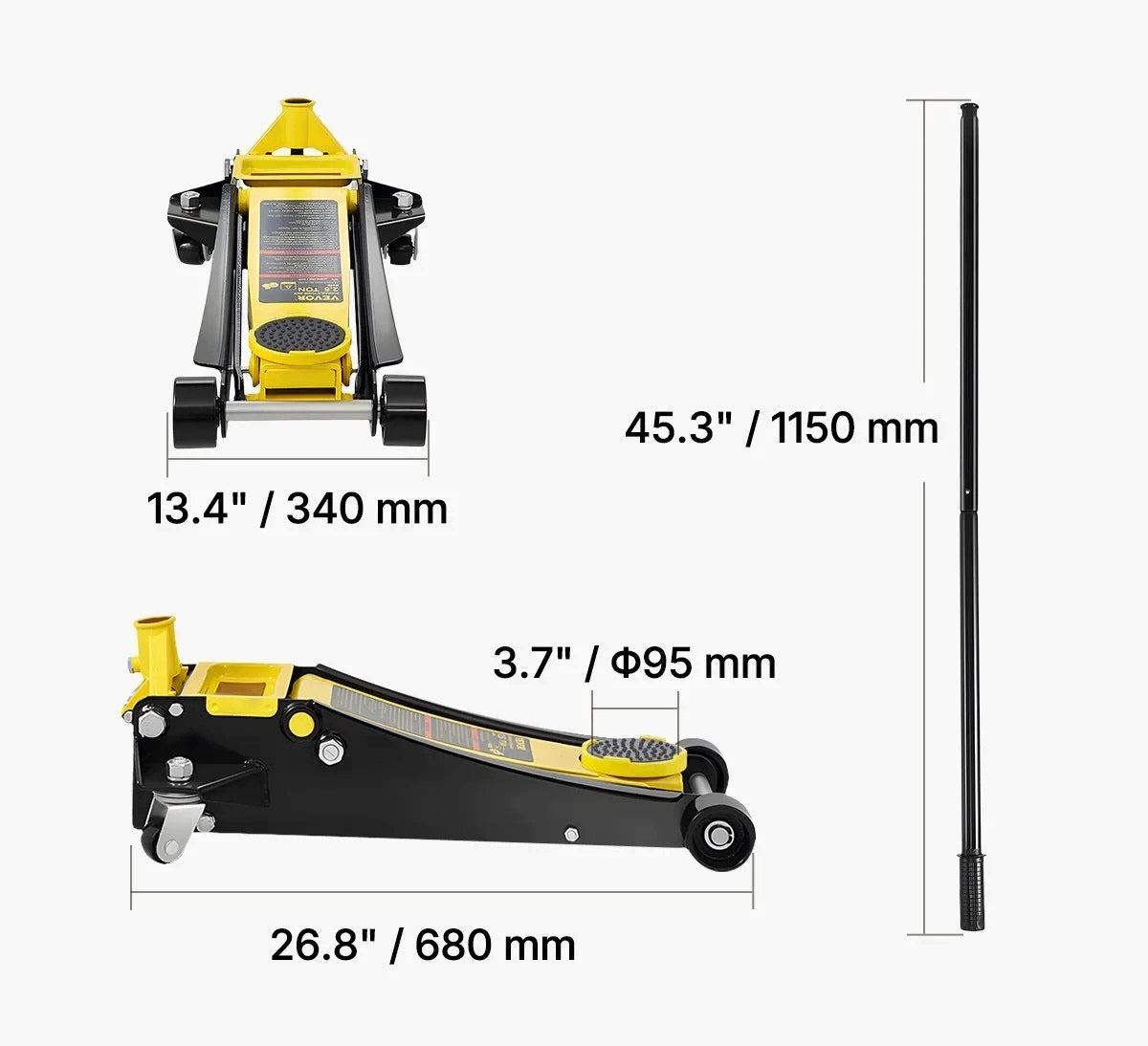 Low Profile Car Hydraulic Lift 2,5 t Steel Strong Brand no brand